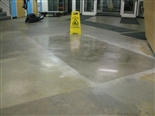 A demo area was polished first so the customer see what could be expected.